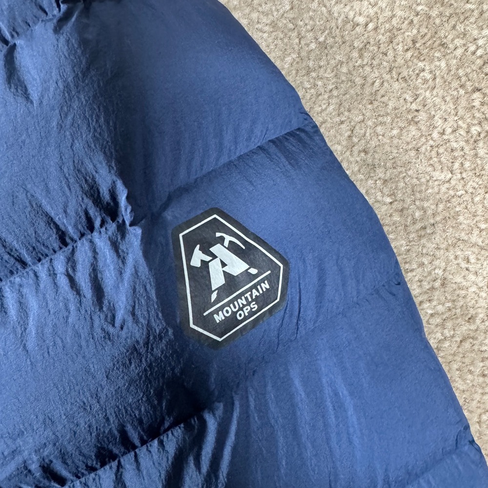 Eddie Bauer Puffer Jacket Mens XL Blue EB800 Mountain Ops Goose Down Insulated - Picture 6 of 12